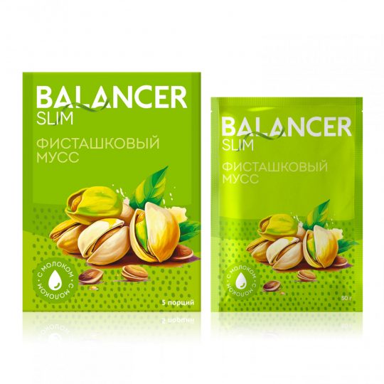 Коктейль BALANCER SLIM со вкусом «Фисташковый мусс», 5 саше