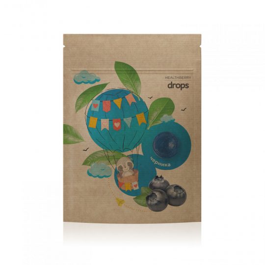 Леденцы «Черника» Healthberry, с витамином C, 12 шт.